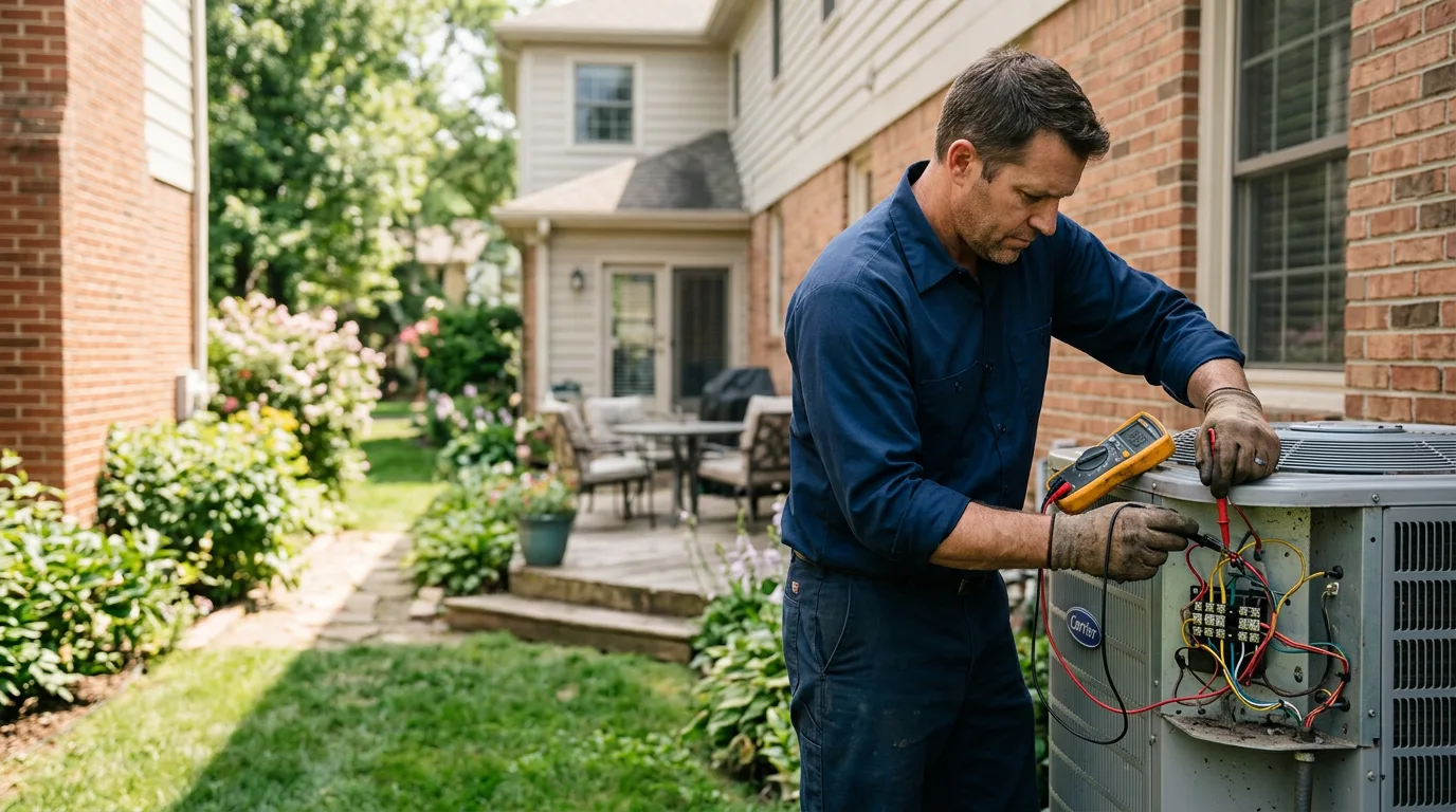HVAC technician working near Orbisonia, PA